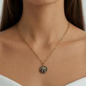Dyrberg/Kern Amara Necklace, Black &amp; Gold image