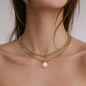 Dyrberg/Kern Aurelia Pearl Necklace, Gold image