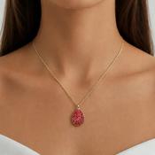Dyrberg/Kern Bailey Necklace, Red &amp; Gold image