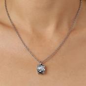 Dyrberg/Kern Barga Necklace, Grey &amp; Silver image