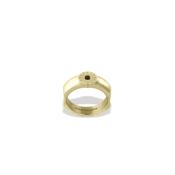 Dyrberg/Kern Compliments Ring 1 Bevelled Edge Ring, Gold Size II image