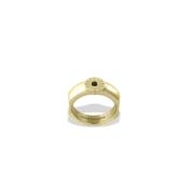 Dyrberg/Kern Compliments Ring 1 Bevelled Edge Ring, Gold Size II image