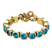 Dyrberg/Kern Conian Bracelet, Turquoise &amp; Gold image