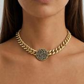 Dyrberg/Kern Cosma Necklace, Black &amp; Gold image