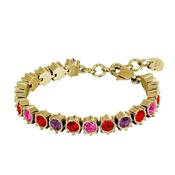 Dyrberg/Kern Courage Bracelet, Red &amp; Gold Multi image