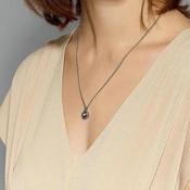 Dyrberg/Kern Ette Necklace, Grey &amp; Silver image