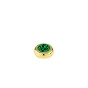 Dyrberg/Kern Joy Ring Topper, Gold &amp; Emerald Green image