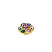Dyrberg/Kern Salma Ring Topper, Gold Multi image