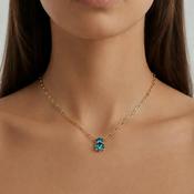 Dyrberg/Kern Serafine Necklace, Turquoise &amp; Gold image