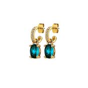 Dyrberg/Kern Solene Earrings, Turquoise &amp; Gold image