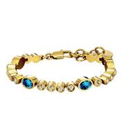 Dyrberg/Kern Sophia Bracelet, Turquoise &amp; Gold image