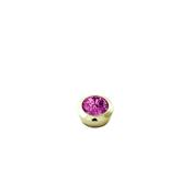 Dyrberg/Kern Strength Ring Topper, Gold &amp; Pink