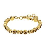 Dyrberg/Kern Teresia Bracelet, Brown &amp; Gold image