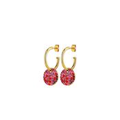 Dyrberg/Kern Wisp Earrings, Red &amp; Gold image
