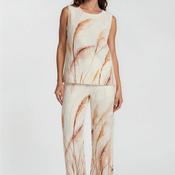 Dolcezza Reeds by the Shore Sleeveless Top, Cream