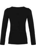 Dolcezza Basic Long Sleeve Top, Black image