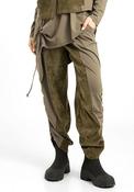 Elsewhere Draped Detail Trousers, Green image
