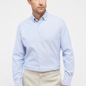 1863 by Eterna Modern Fit Stripe Shirt, Blue &amp; White image
