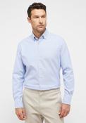 1863 by Eterna Modern Fit Stripe Shirt, Blue &amp; White image