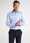 1863 by Eterna Plain Slim Fit Shirt, Light Blue image