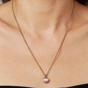 Dyrberg/Kern Ette Vintage Rose Crystal Necklace, Gold image