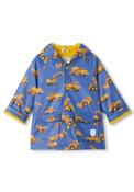 Hatley Baby Boy Construction Trucks Rain Jacket, Blue image