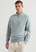 Farah Jim Quarter Zip Sweatshirt, Green Mist Marl image