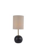 Fern Cottage Ball Table Lamp, Black image