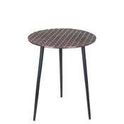 Fern Cottage Triangle Print Side Table, Bronze &amp; Black