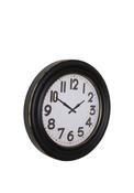 Fern Cottage Gold Trim Wall Clock, Black image