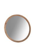 Fern Cottage Circular Wooden Mirror, Brown image