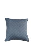Fervor + Hue Velvet Quilted Cushion 50x50cm, Gentle Blue image