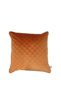 Fervor + Hue Velvet Quilted Cushion 50x50cm, Copper Orange image