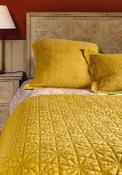 Forever England Stonewash Cotton Bedspread, Mustard image