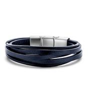Frank 1967 Multi-Strand Leather Bracelet, Blue image