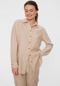 Freequent Lava Linen Shirt, Beige image