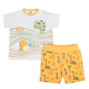 FS Baby Boy Dino Roar Tee and Short Set, Yellow image