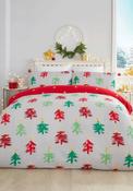 Fusion Festive Trees Duvet Cover Set, Grey image