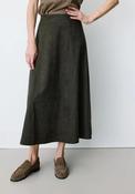 Grace &amp; Mila Ariana Suede Effect Skirt, Green image