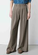 Grace &amp; Mila Checked Wide Leg Trousers, Beige Multi image