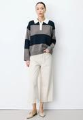 Grace &amp; Mila Astre Knitted Polo Shirt, Navy image