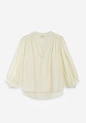 Grace &amp; Mila V-Neck Blouse, Cream image