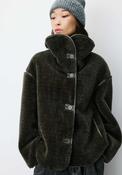 Grace &amp; Mila Amelio Faux Fur Coat, Green image