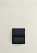 Gant 2-Pack Dot &amp; Rib Socks Gift Box, Navy &amp; Green image