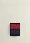 Gant 2-Pack Dot &amp; Rib Socks Gift Box, Plumped Red &amp; Navy image