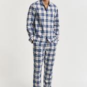 Gant Checked Flannel Pyjama Set, Blue image