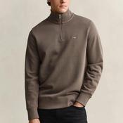 Gant Sheild Half Zip Sweatshirt, Faded Taupe image