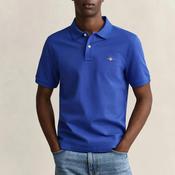 Gant Shield Pique Polo Shirt, Nautical Blue image