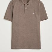 Gant Shield Pique Polo Shirt, Brown image