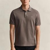Gant Shield Pique Polo Shirt, Faded Taupe